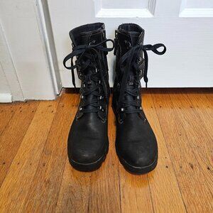 Sorel Waterproof Leather Combat Rain Snow Boots